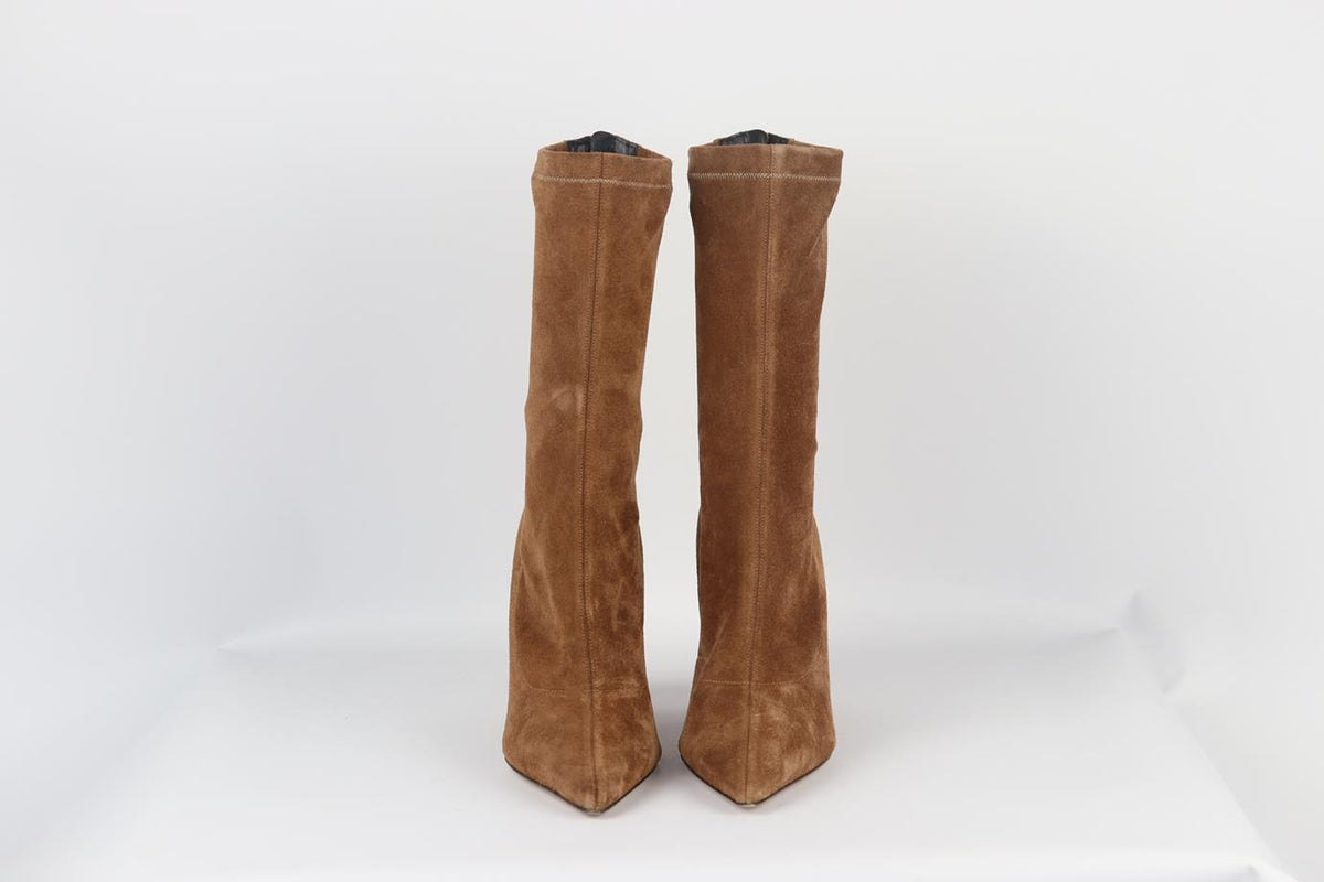 PARIS TEXAS STRETCH SUEDE ANKLE BOOTS EU 38.5 UK 5.5 US 8.5
