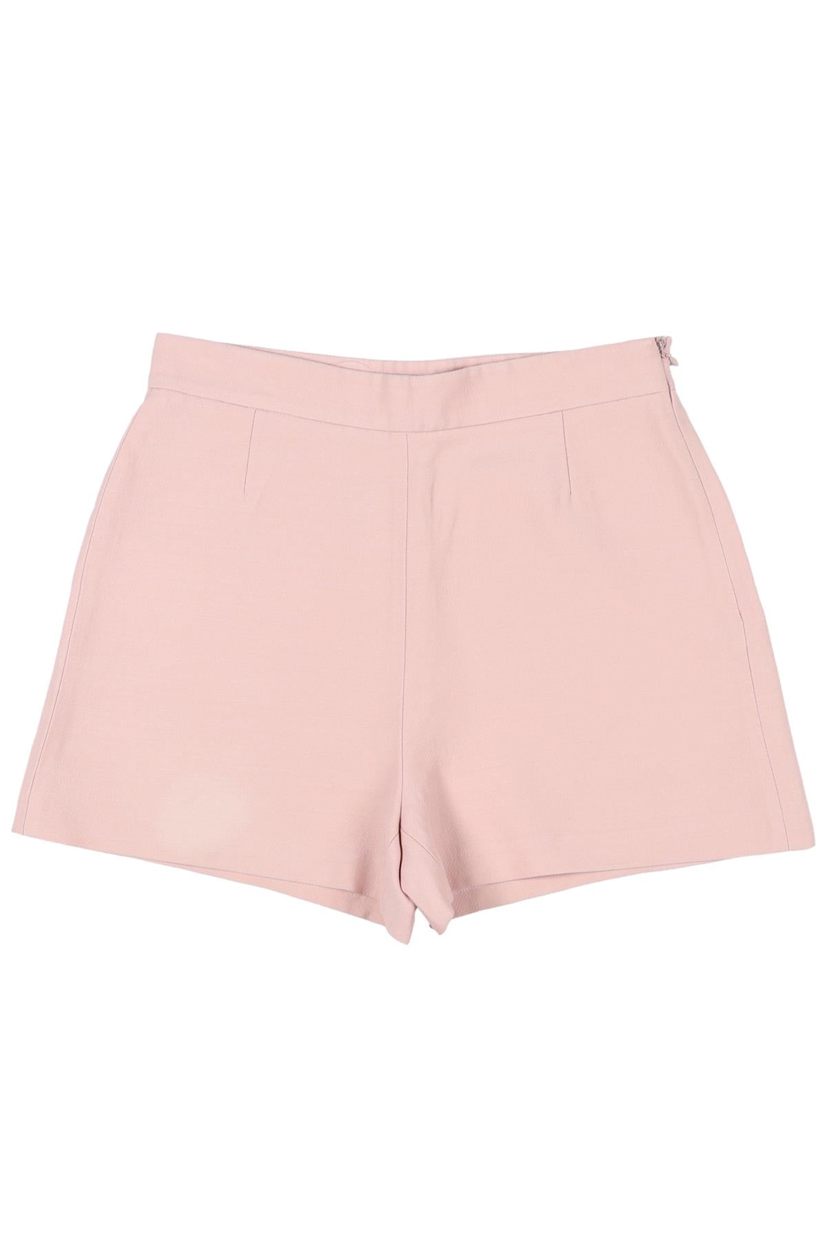 VALENTINO PINK WOOL SHORTS SMALL