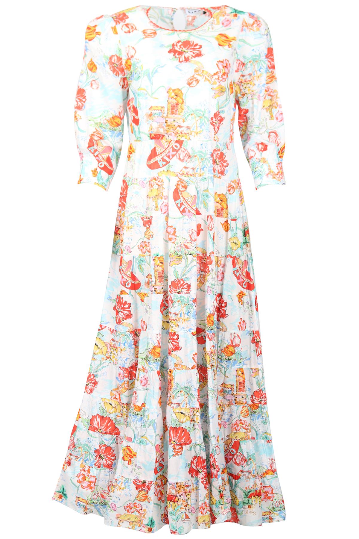 RIXO COTTON MAXI DRESS UK 12