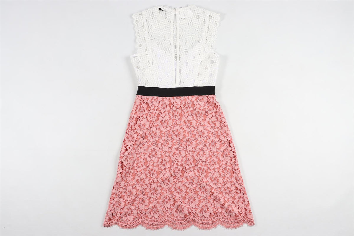 PINK LACE MINI DRESS