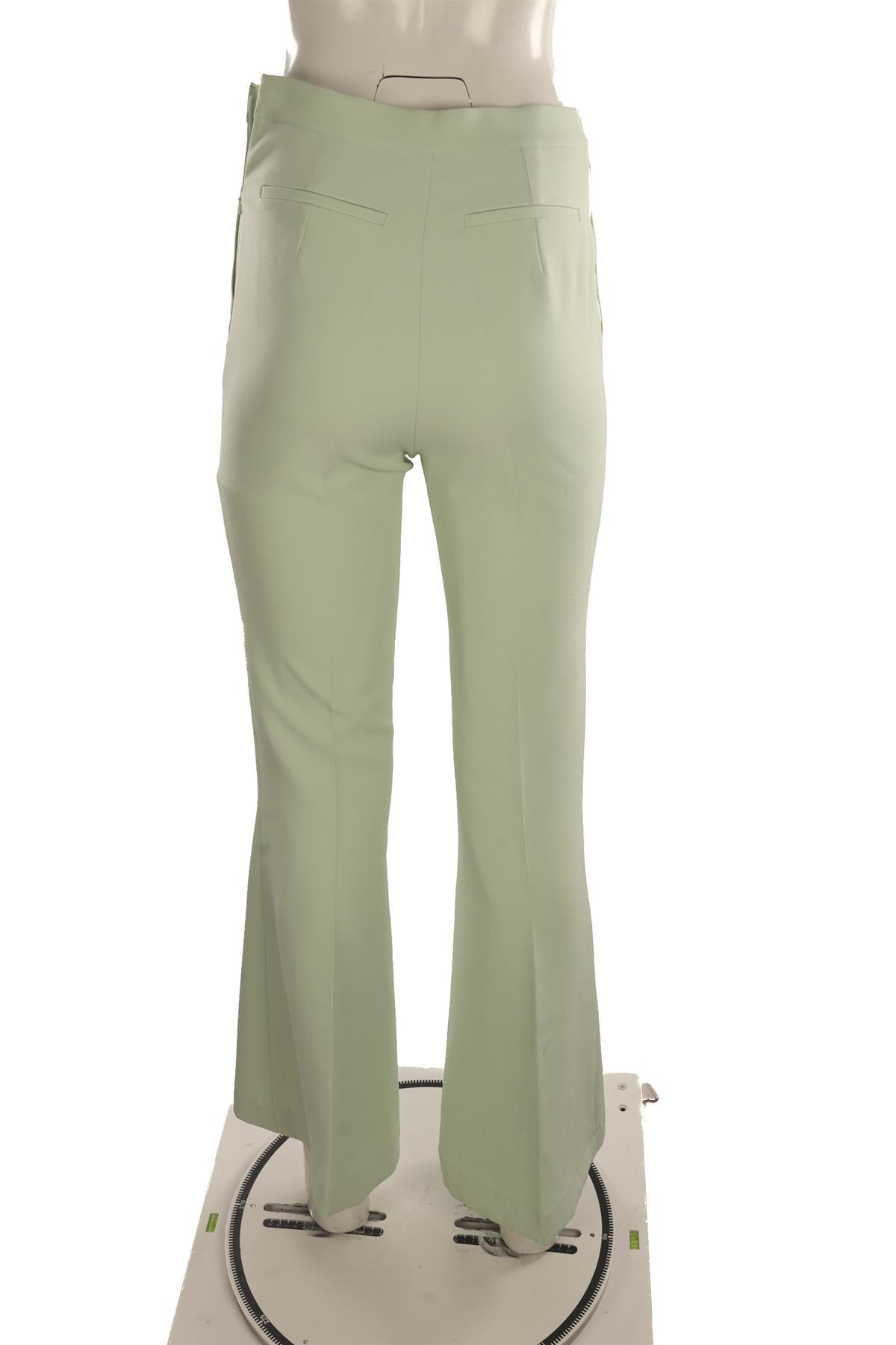 SAFIYAA GREEN CREPE FLARED PANTS FR 38 UK 10