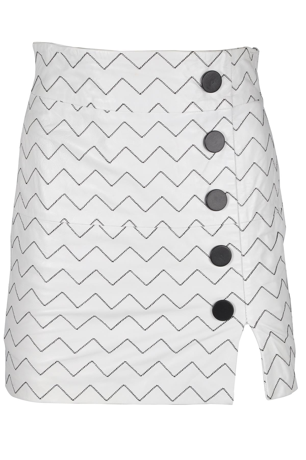 SKIIM LEATHER MINI SKIRT FR 36 UK 8