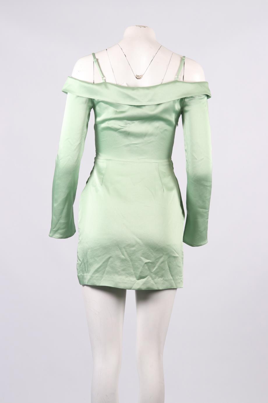 JONATHAN SIMKHAI SATIN MINI DRESS US 2 UK 6