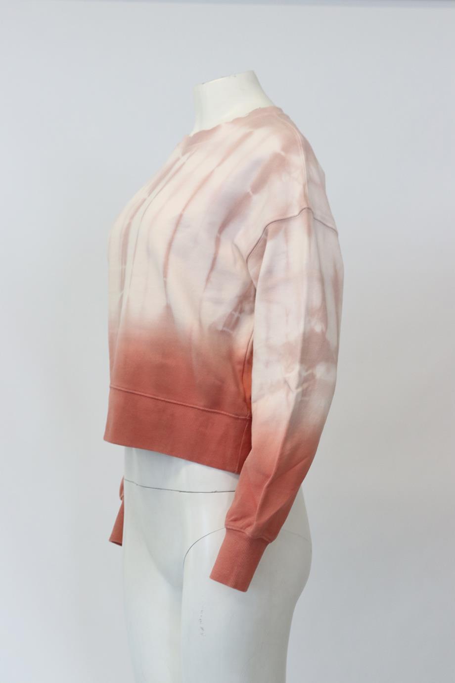 525 TIE DYED COTTON JERSEY SWEATSHIRT SMALL