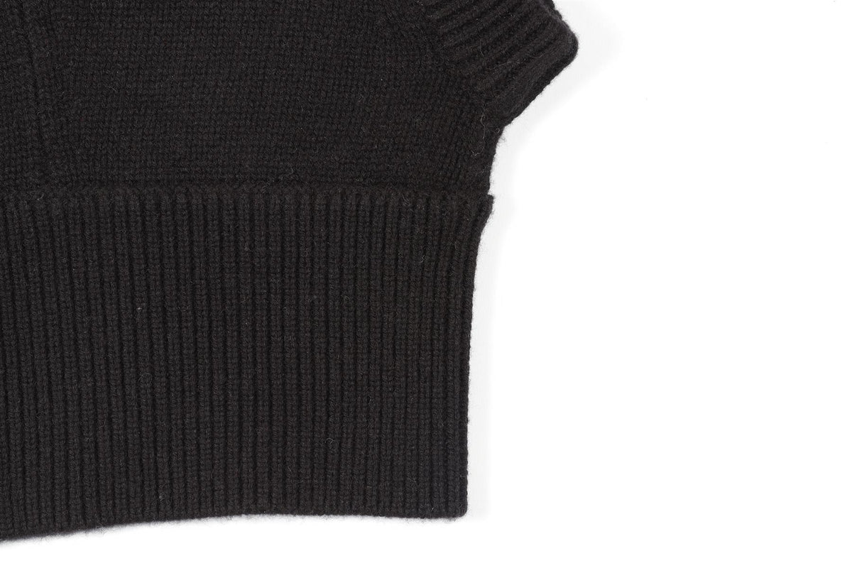 RISE & FALL BLACK WOOL BALACLAVA ONE SIZE