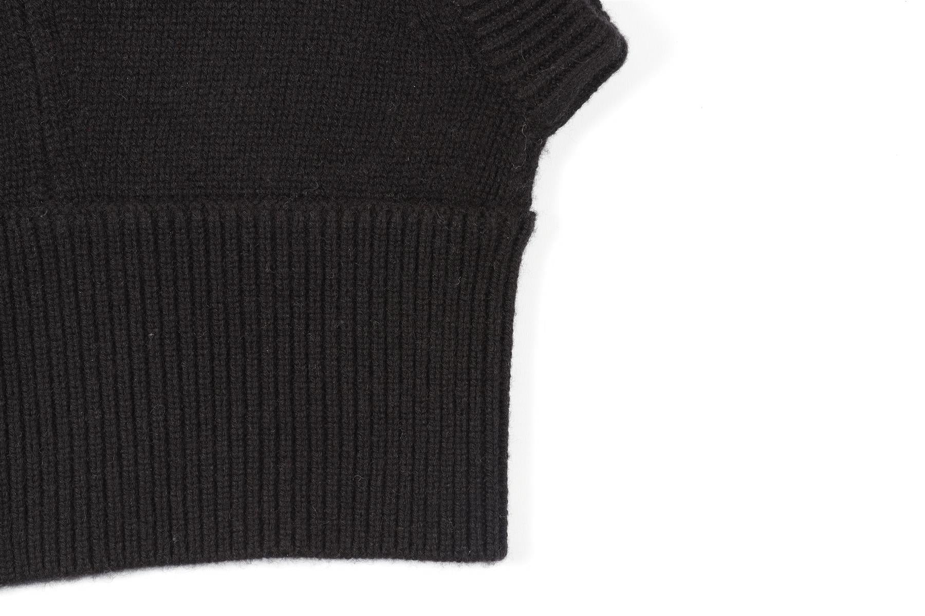 RISE & FALL BLACK WOOL BALACLAVA ONE SIZE