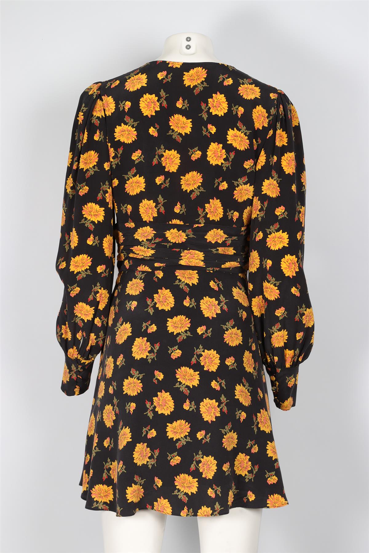 VERONICA BEARD BLACK SILK MINI DRESS US 4 UK 8