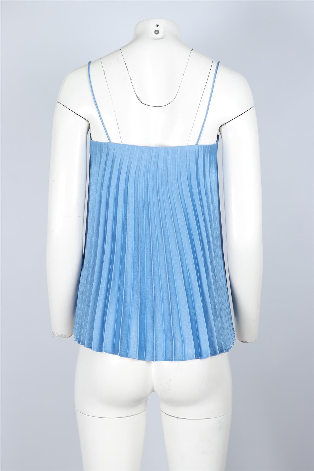 VINCE BLUE SATIN TOP SMALL