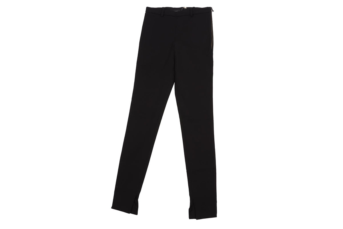 ROLAND MOURET BLACK COTTON SKINNY PANTS UK 8