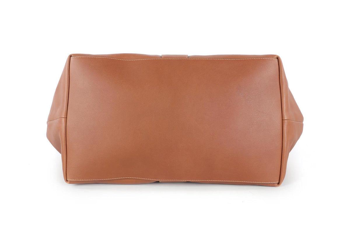 SAINT LAURENT TAN Y LEATHER TOTE BAG