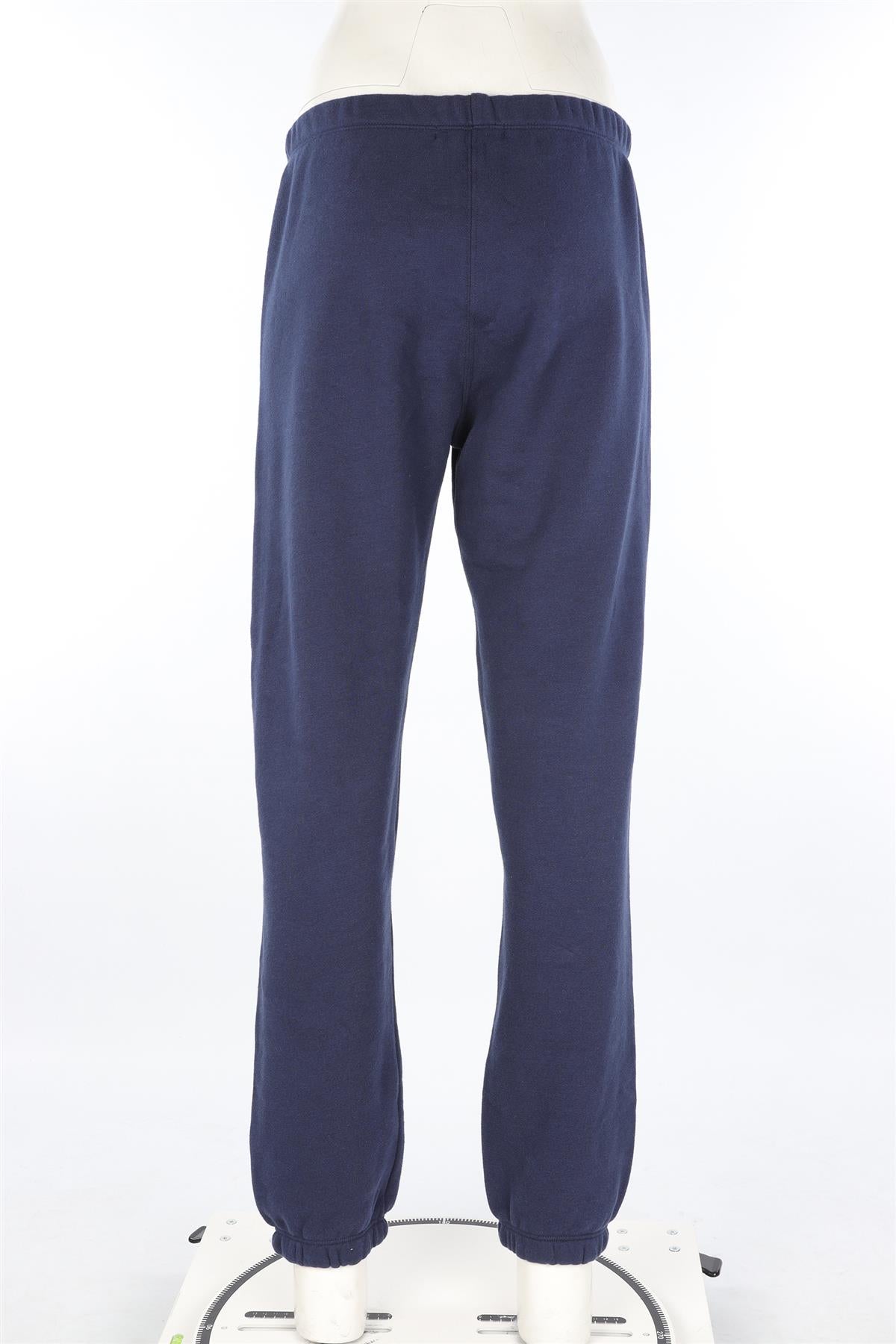 ETERNE NAVY COTTON TRACK PANTS MEDIUM
