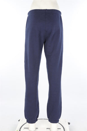 ETERNE NAVY COTTON TRACK PANTS MEDIUM