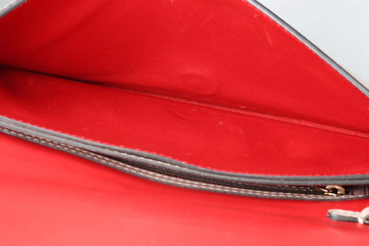 VALENTINO GARAVANI PINK ROCKSTUD LEATHER CLUTCH
