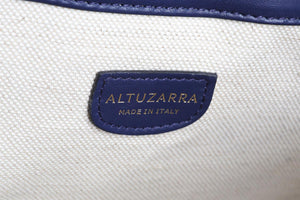 ALTUZARRA NAVY GHIANDA SUEDE SHOULDER BAG