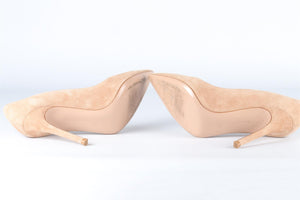 GIANVITO ROSSI BEIGE SUEDE PUMPS EU 36 UK 3 US 6