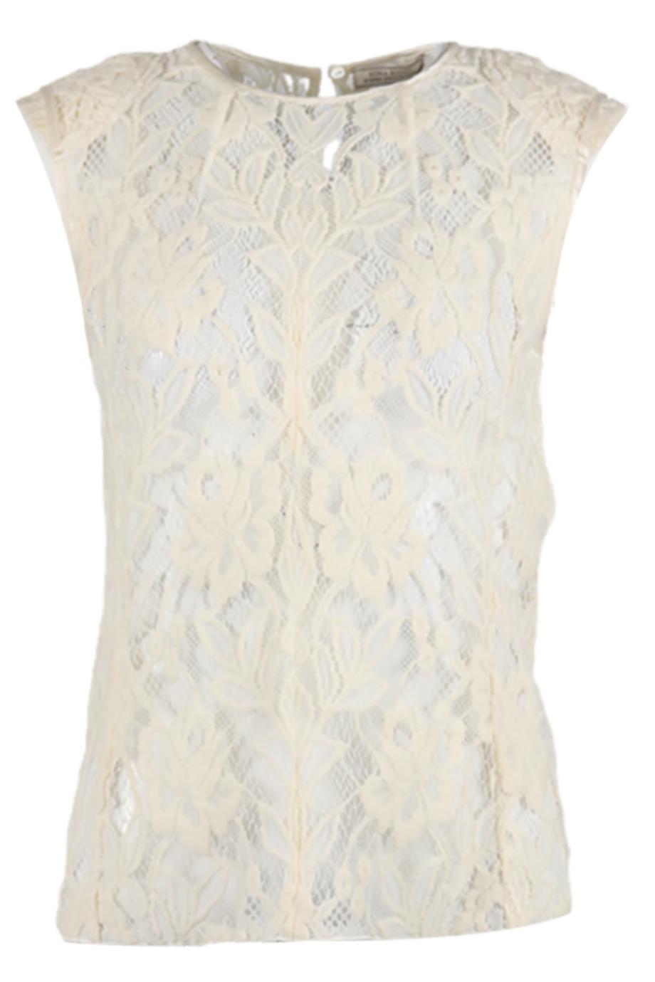 NINA RICCI LACE WOOL BLEND TOP FR 40 UK 12