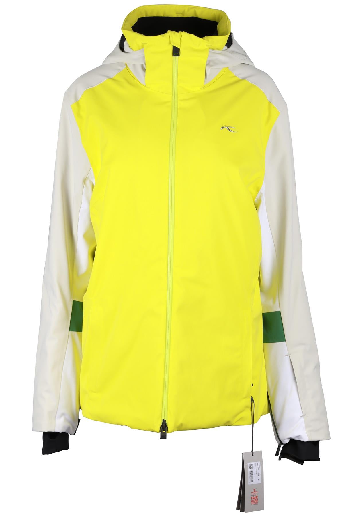 KJUS GREY AND YELLOW SHELL SKI JACKET XXLARGE