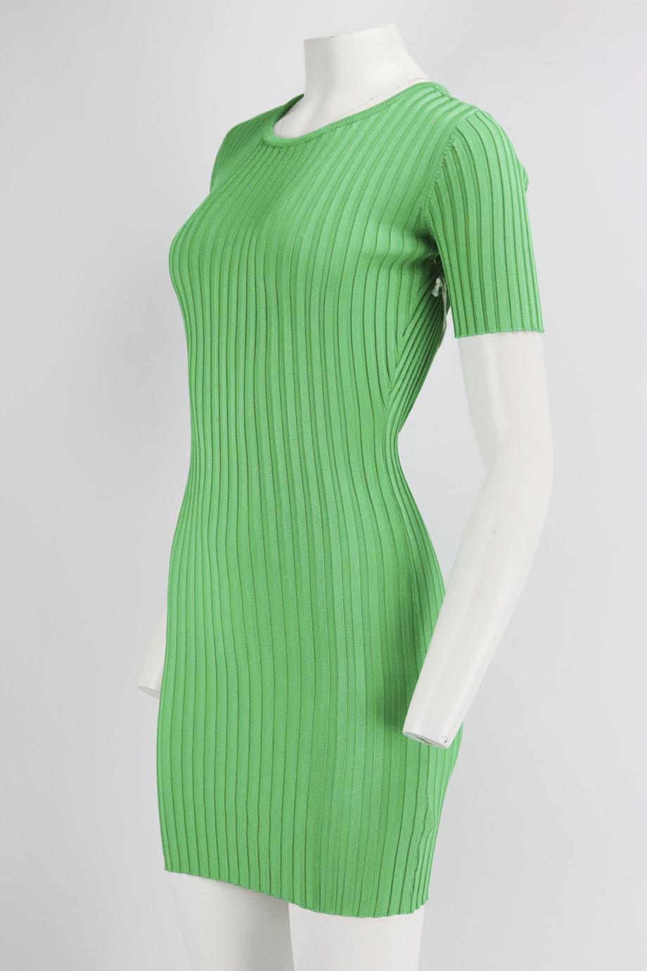 GOOD AMERICAN CUTOUT RIBBED STRETCH KNIT MINI DRESS SMALL/MEDIUM