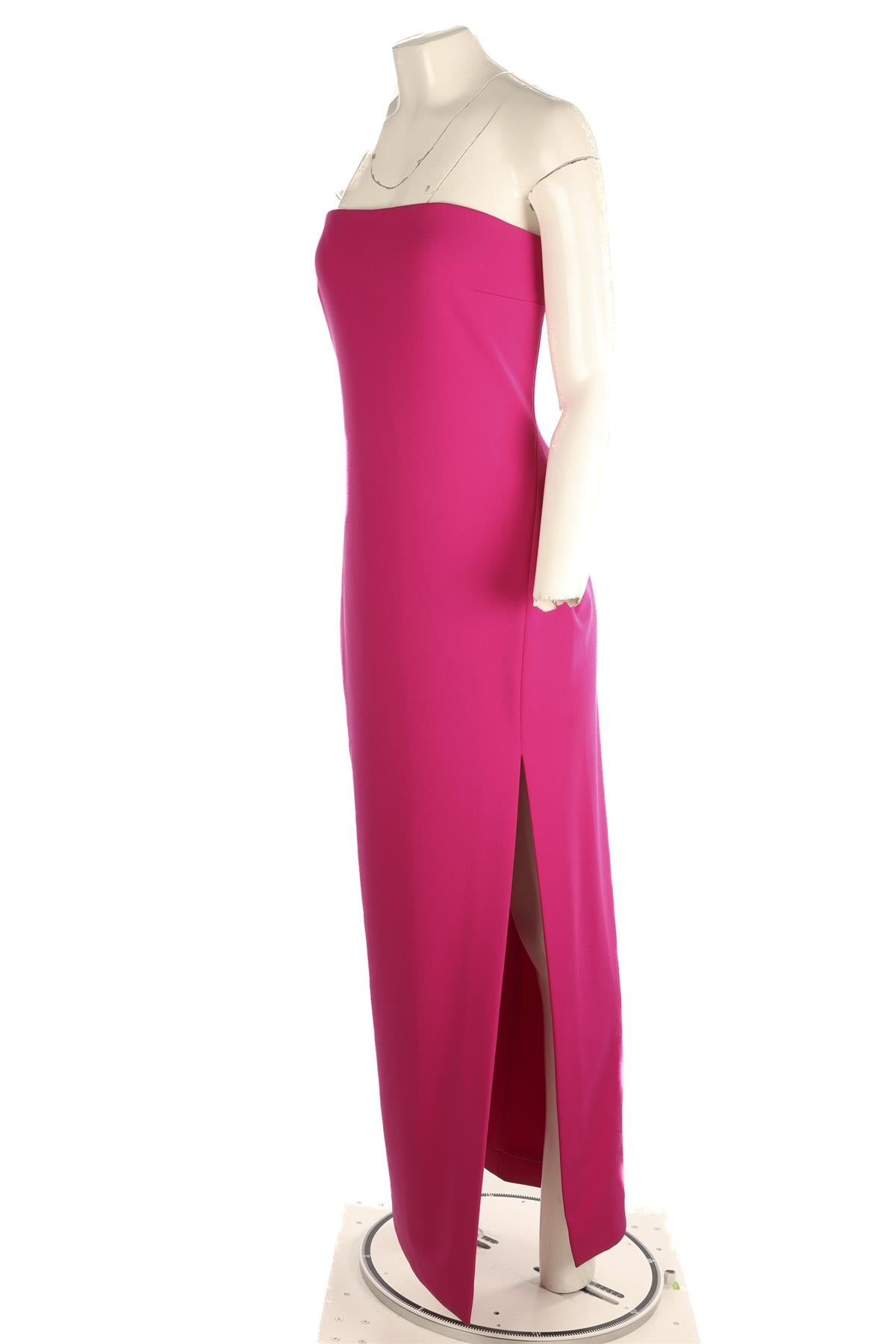 SOLACE LONDON PINK CREPE MAXI DRESS UK 14