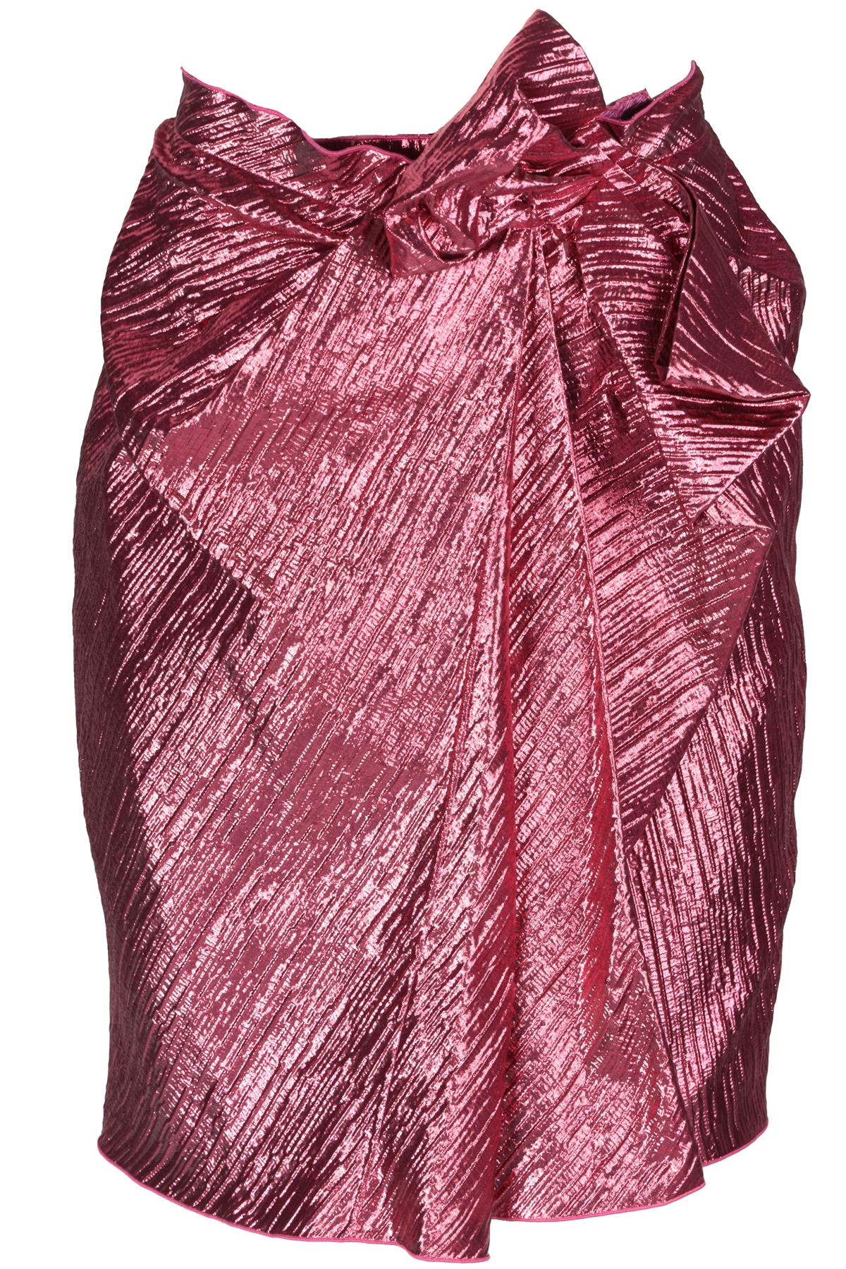 LANVIN PINK 2014 MINI SKIRT FR 40 UK 12