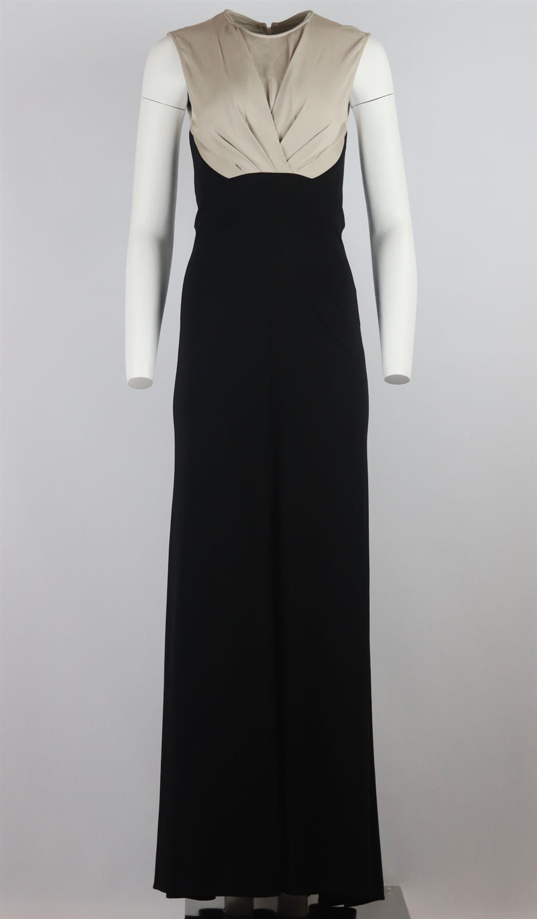 ELIE SAAB DRAPED JERSEY GOWN FR 38 UK 10