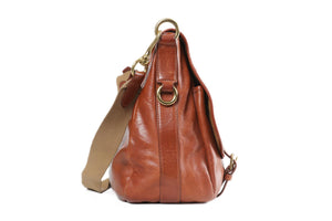 RALPH LAUREN BROWN LEATHER SHOULDER BAG