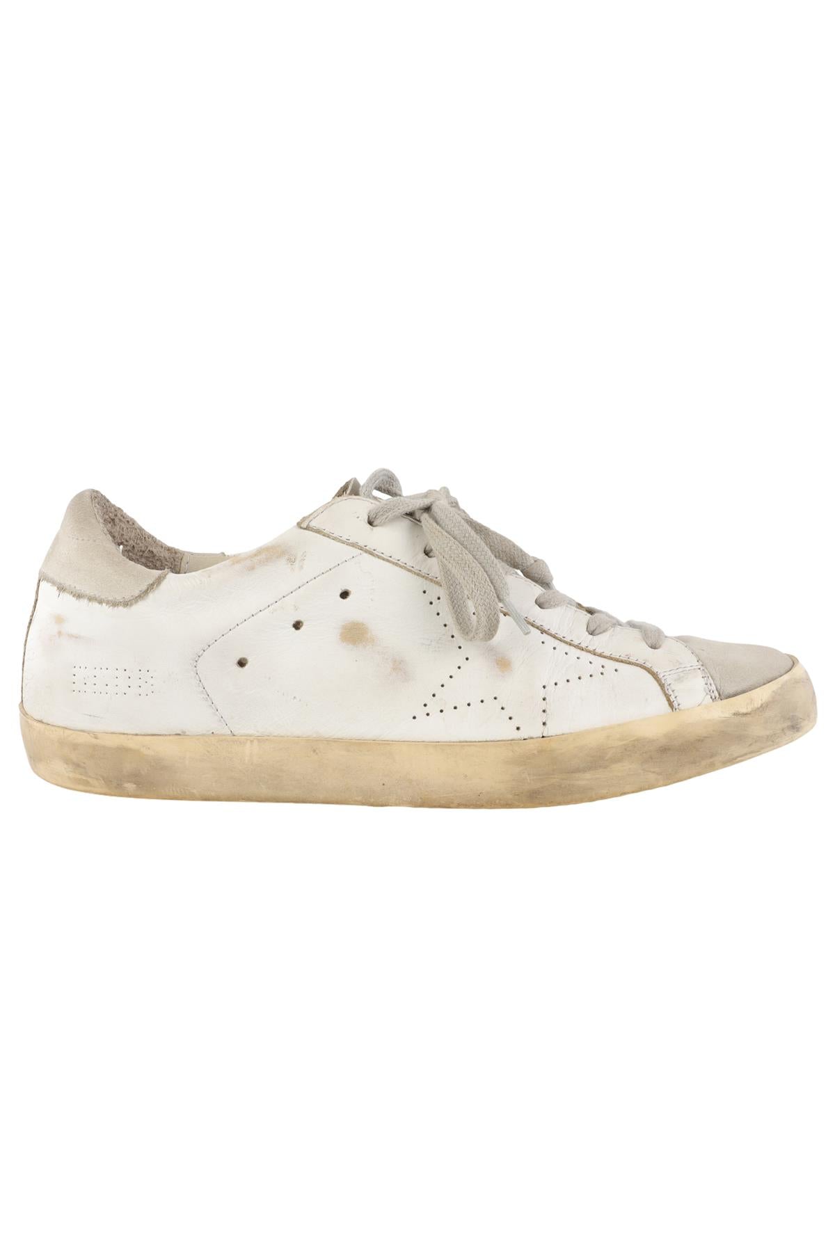 GOLDEN GOOSE DELUXE BRAND WHITE SUPERSTAR LEATHER SNEAKERS EU 39 UK 6 US 9