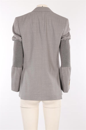 BURBERRY GREY WOOL BLAZER UK 10