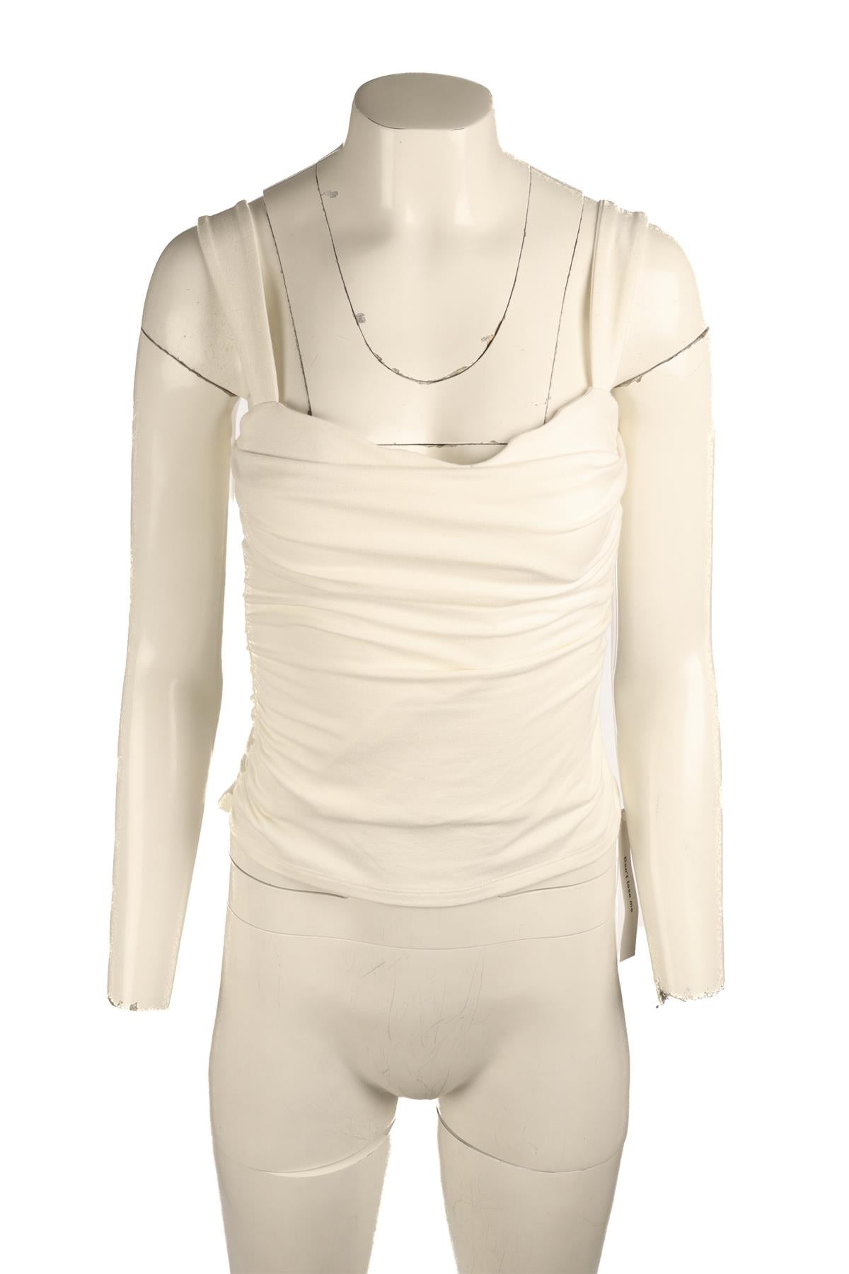 REFORMATION IVORY COTTON TOP SMALL