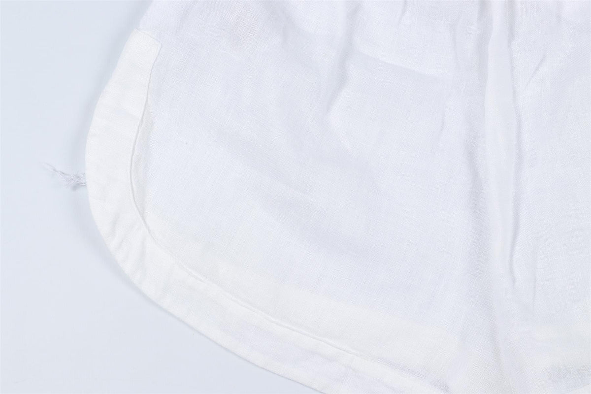 ERMANNO SCERVINO WHITE LINEN SHORTS IT 40 UK 8