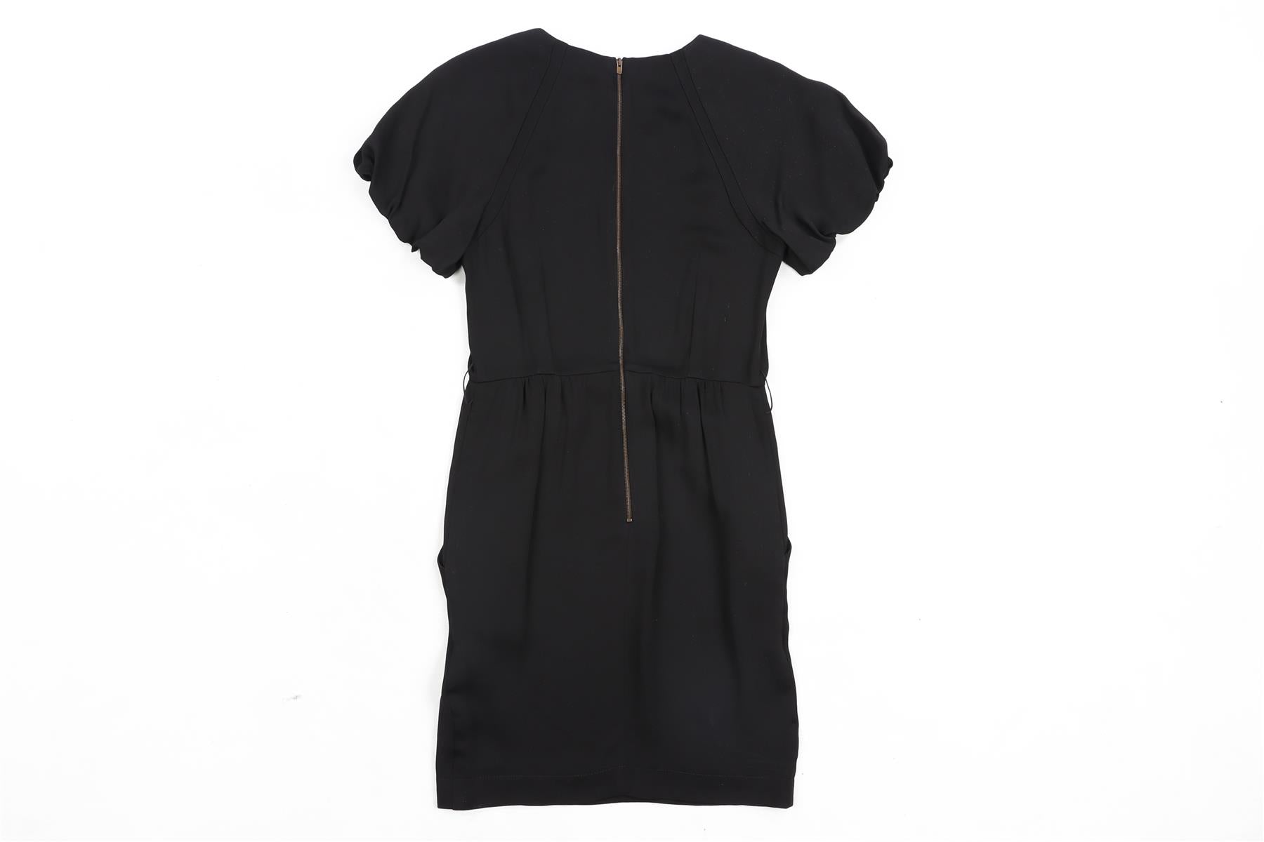 STELLA MCCARTNEY BLACK CREPE MINI DRESS IT 38 UK 6