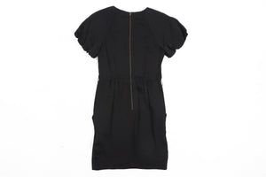 STELLA MCCARTNEY BLACK CREPE MINI DRESS IT 38 UK 6