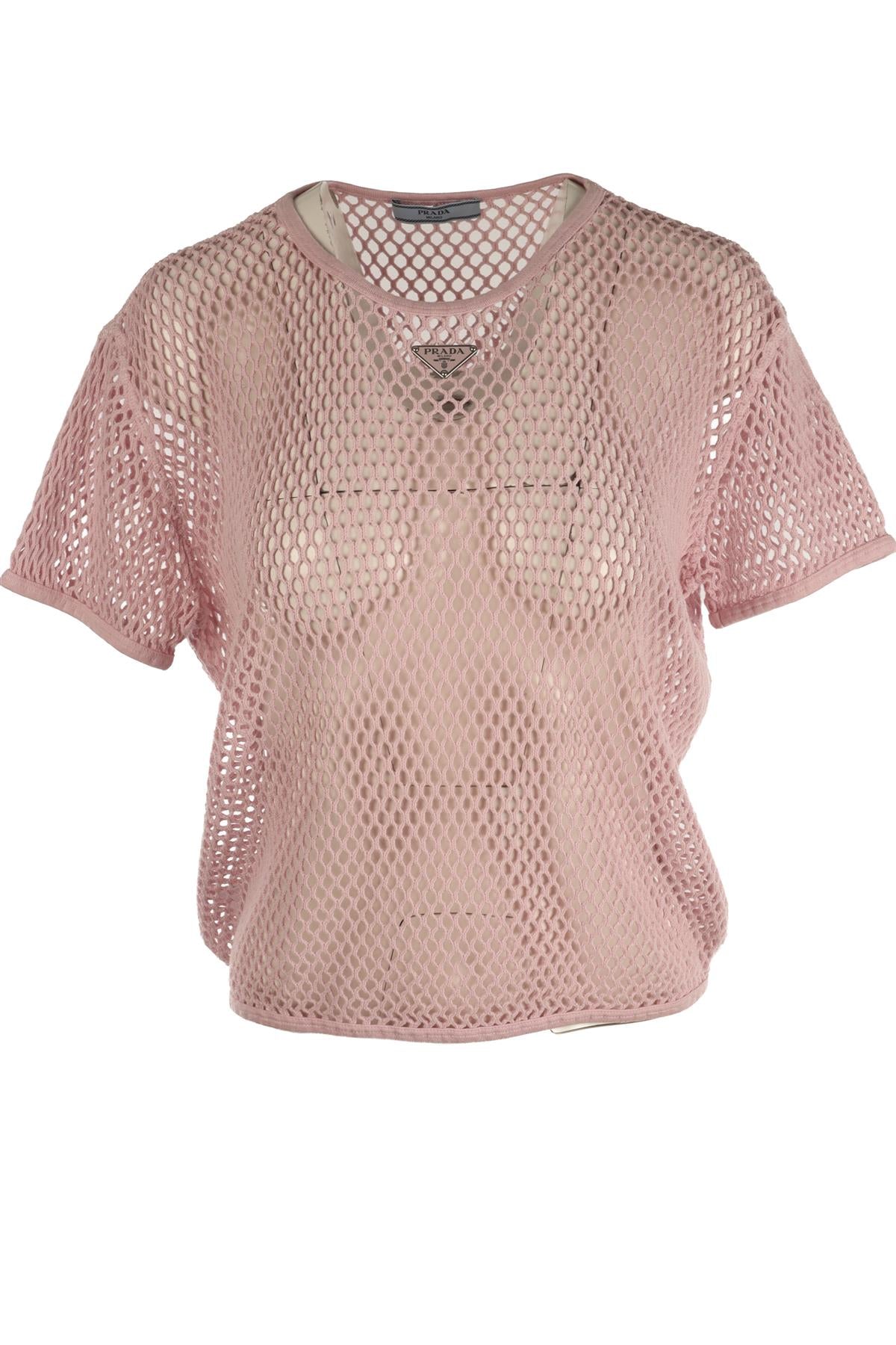 PRADA PINK COTTON TOP SMALL