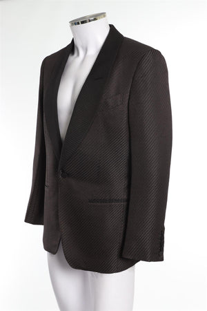 TOM FORD BLACK MEN'S SILK BLAZER IT 46 UK/US 36