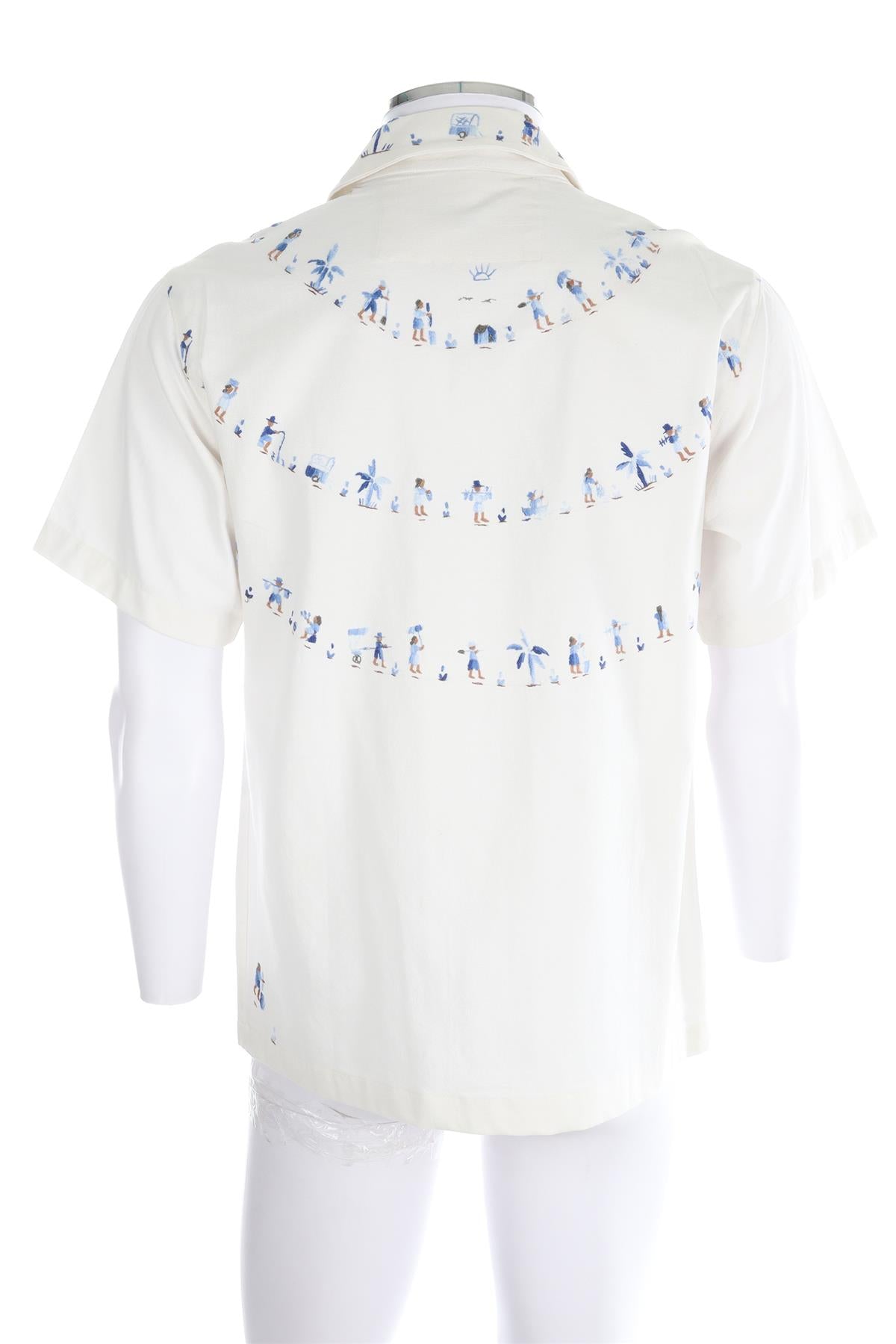 PIKOL WHITE MENS COTTON SHIRT SMALL