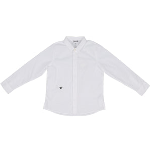 CHRISTIAN DIOR WHITE KIDS BOYS COTTON BLEND SHIRT 6 YEARS