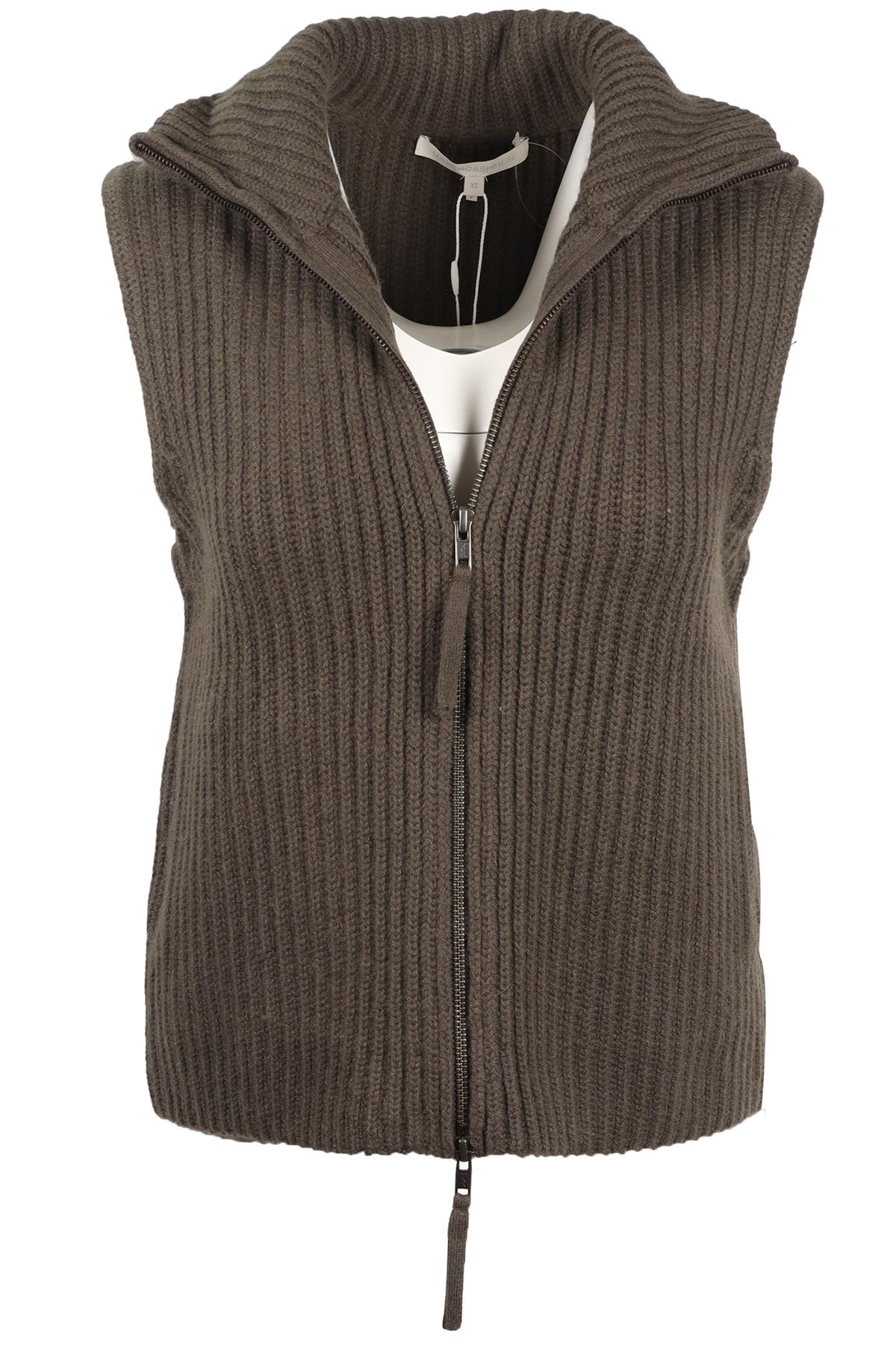 NAKED CASHMERE GREEN CASHMERE VEST XSMALL