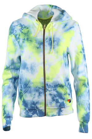 AVIATOR NATION TIE DYED COTTON BLEND HOODIE SMALL