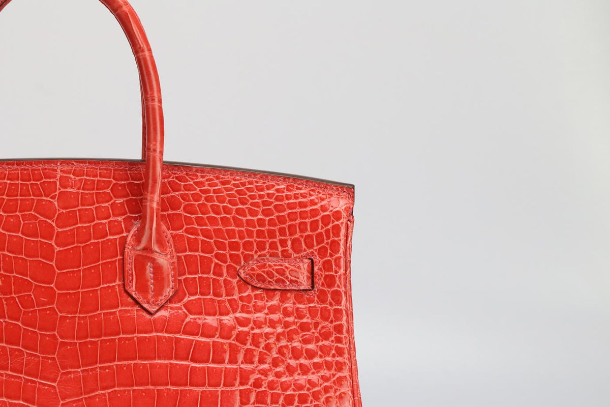 HERMÈS 2011 BIRKIN 35CM SHINY POROSUS CROCODILE LEATHER BAG