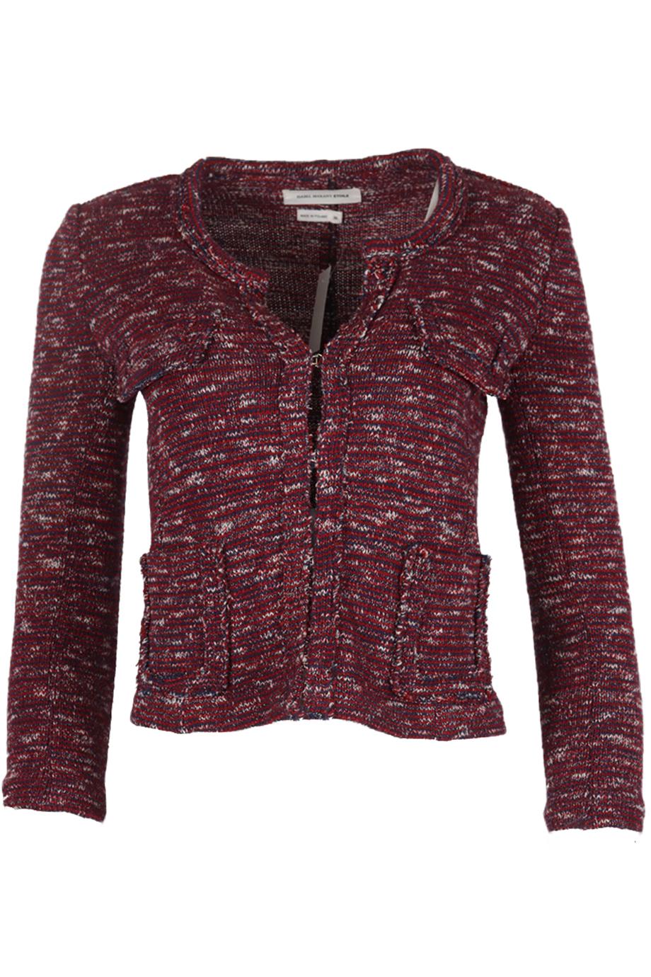 ISABEL MARANT ÉTOILE COTTON BLEND TWEED JACKET FR 36 UK 8