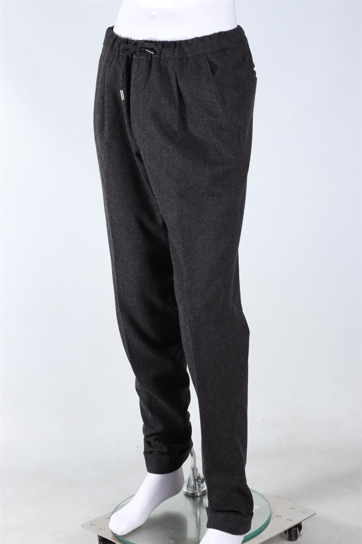 THOM SWEENEY GREY MEN'S WOOL STRAIGHT LEG PANTS IT 52 UK/US 36