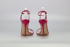 GIANVITO ROSSI PATENT LEATHER AND PVC SANDALS EU 38 UK 5 US 8