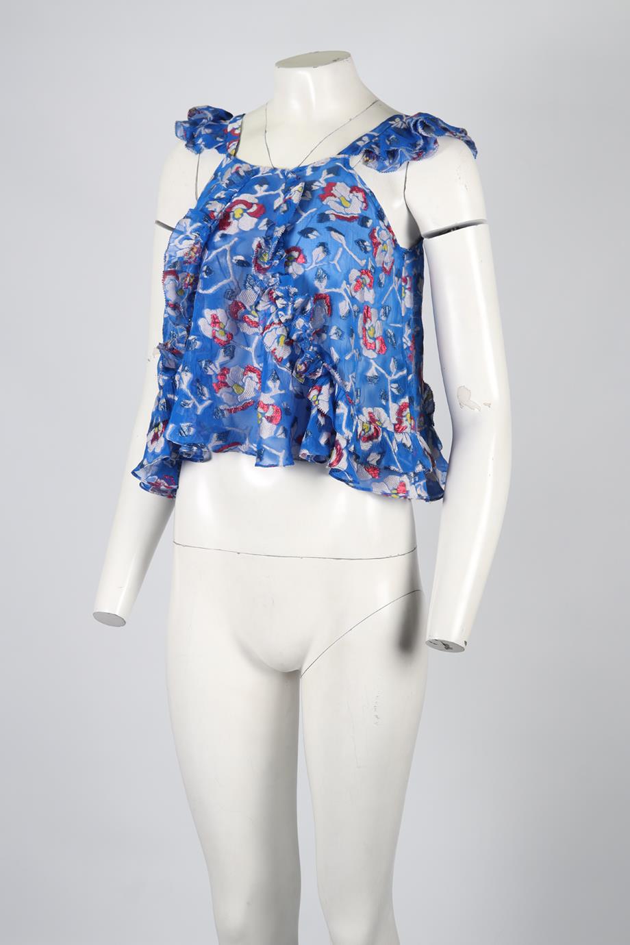 ISABEL MARANT SILK BLEND TOP FR 36 UK 8