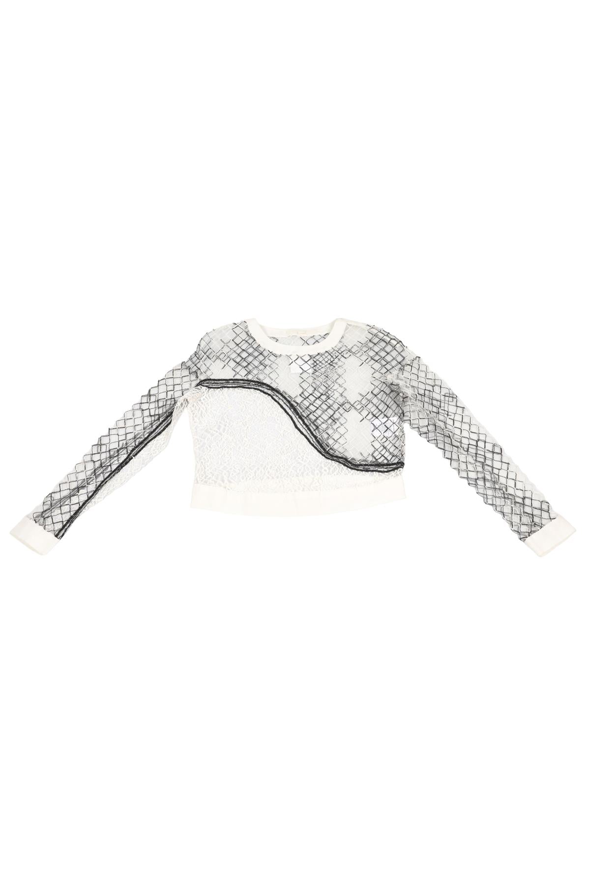 JONATHAN SIMKHAI WHITE COTTON TOP XSMALL