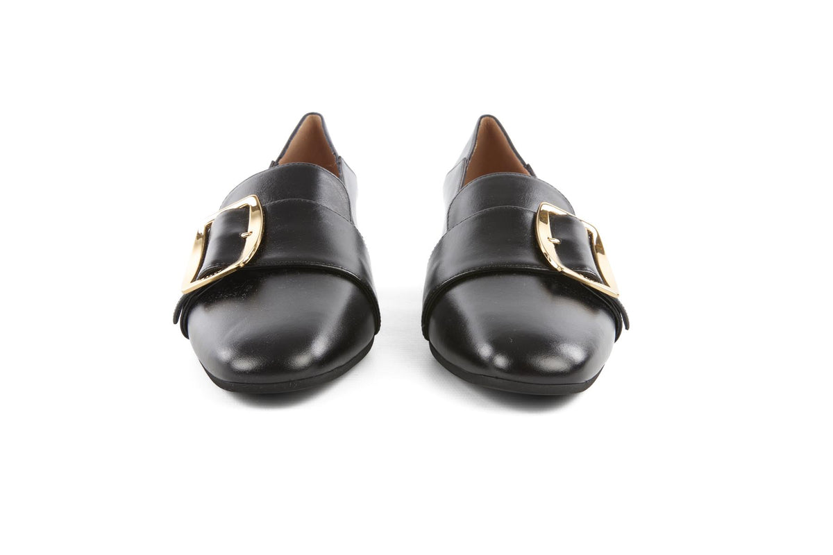 BALLY BLACK LEATHER LOAFERS EU 39 UK 6 US 9