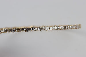 SUZANNE KALAN 18 KARAT ROSE GOLD BAGUETTE DIAMOND CHOKER