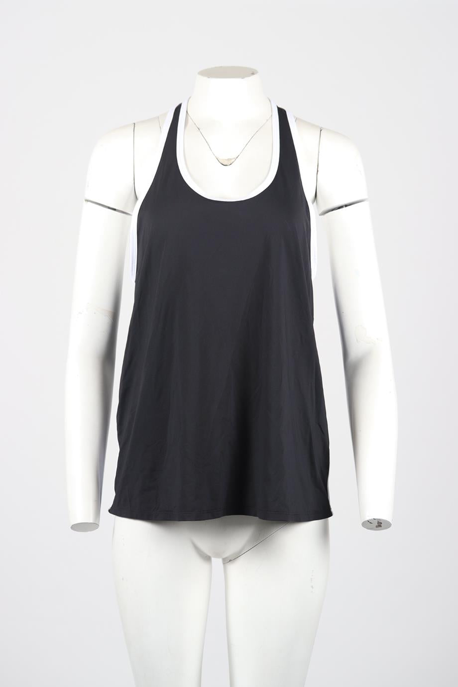 ALO YOGA STRETCH JERSEY TOP MEDIUM nikkibradford