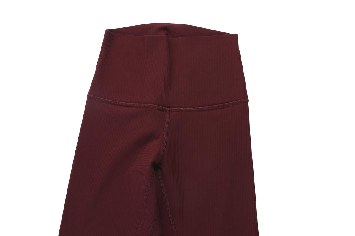 LULULEMON BURGUNDY LEGGINGS US 2 UK 6