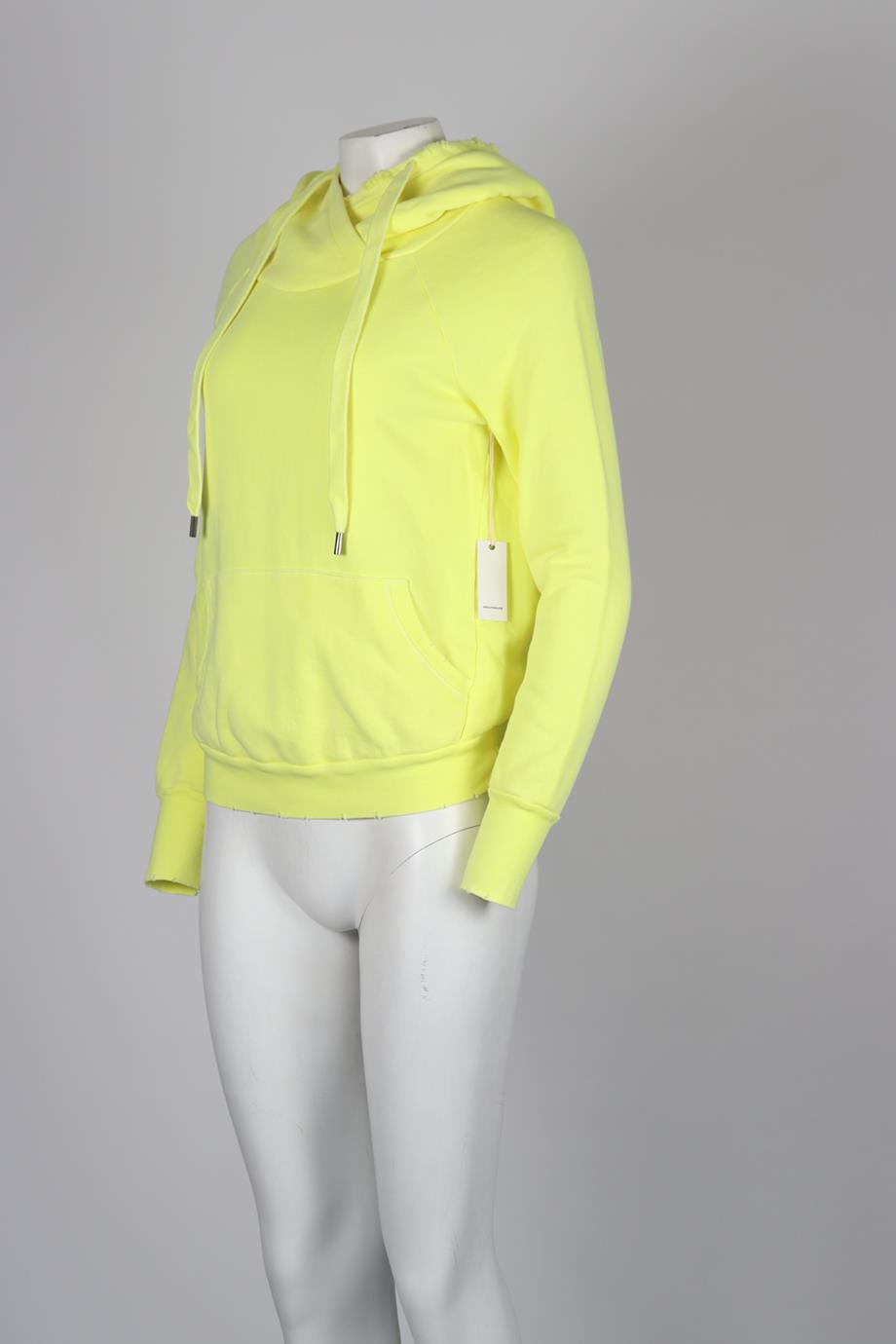 NSF DISTRESSED COTTON JERSEY HOODIE SMALL