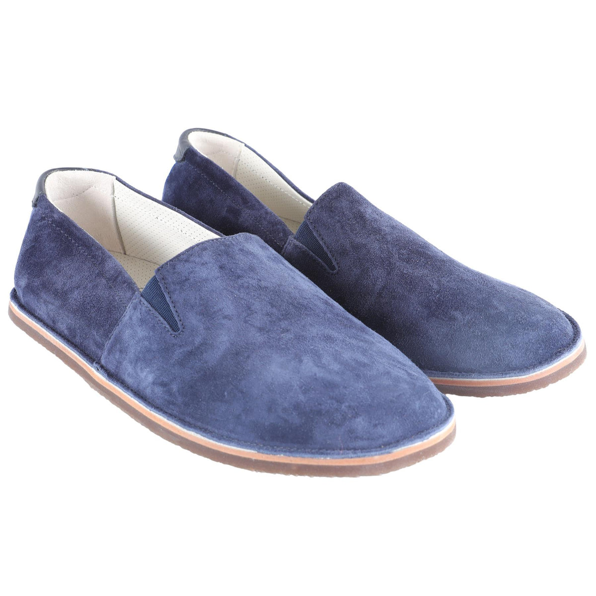 BRUNELLO CUCINELLI NAVY KIDS BOYS SUEDE LOAFERS EU 35 UK 2.5 US 3.5